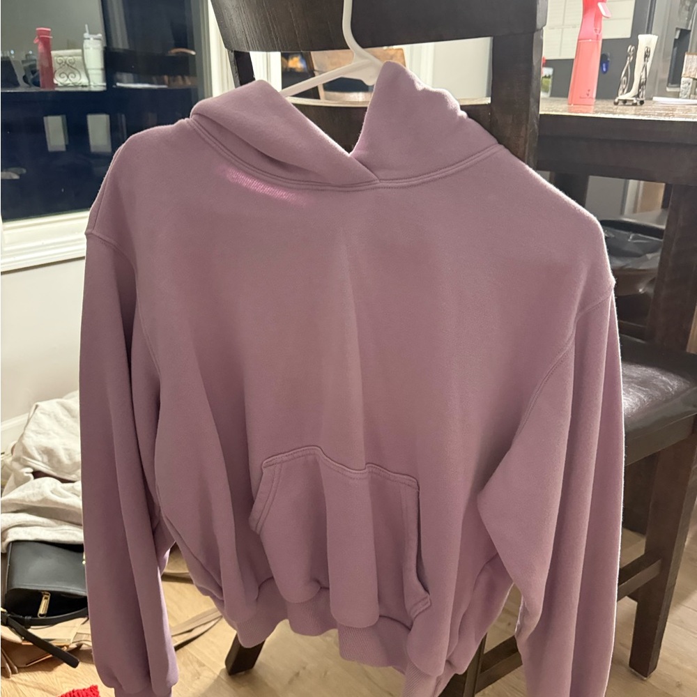 Abercrombie & Fitch Women's Lavender Hooded Sweatshirt